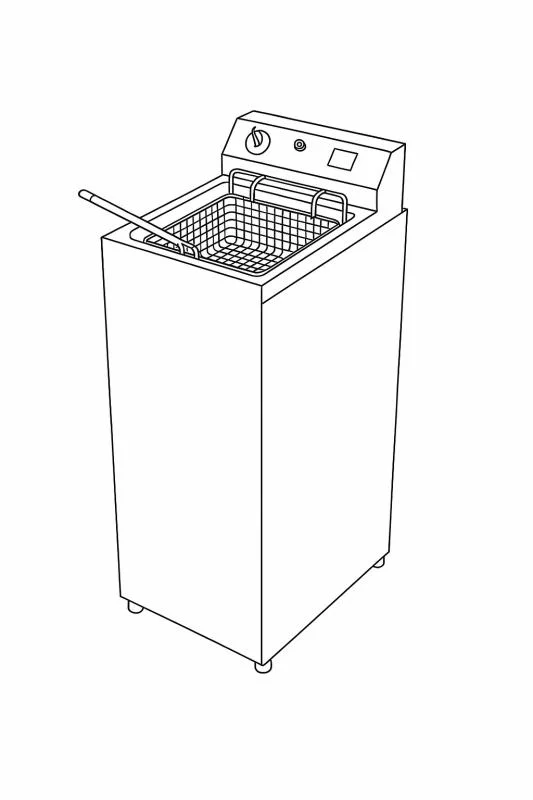 Cabeçote de fritadeira elétrica